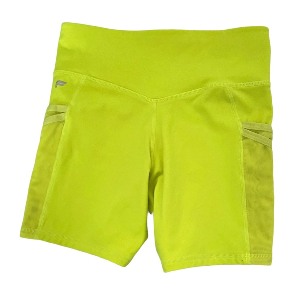 Fabletics Neon Yellow Green Trinity Mid-Rise Pock… - image 4